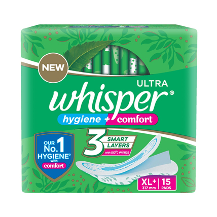 Whisper Ultra Comfort Sanitary Pads XL Plus 317 Mm